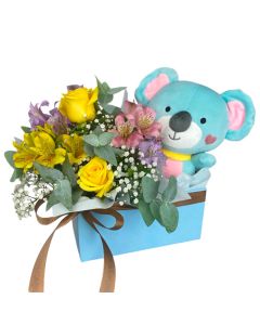 COMBO BARRY COALA AZUL & MIX FLORES