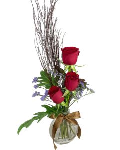 MINI ARRANJO ROSAS VERMELHAS LUMA