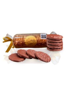 BISCOITOS COM COBERTURA DE CHOCOLATE ICAB 130g