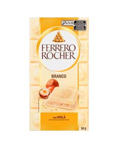 TABLETE FERRERO ROCHER BRANCO COM AVELÃ 90 g
