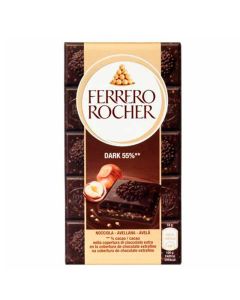 TABLETE FERRERO ROCHER DARK 55% COM AVELÃ